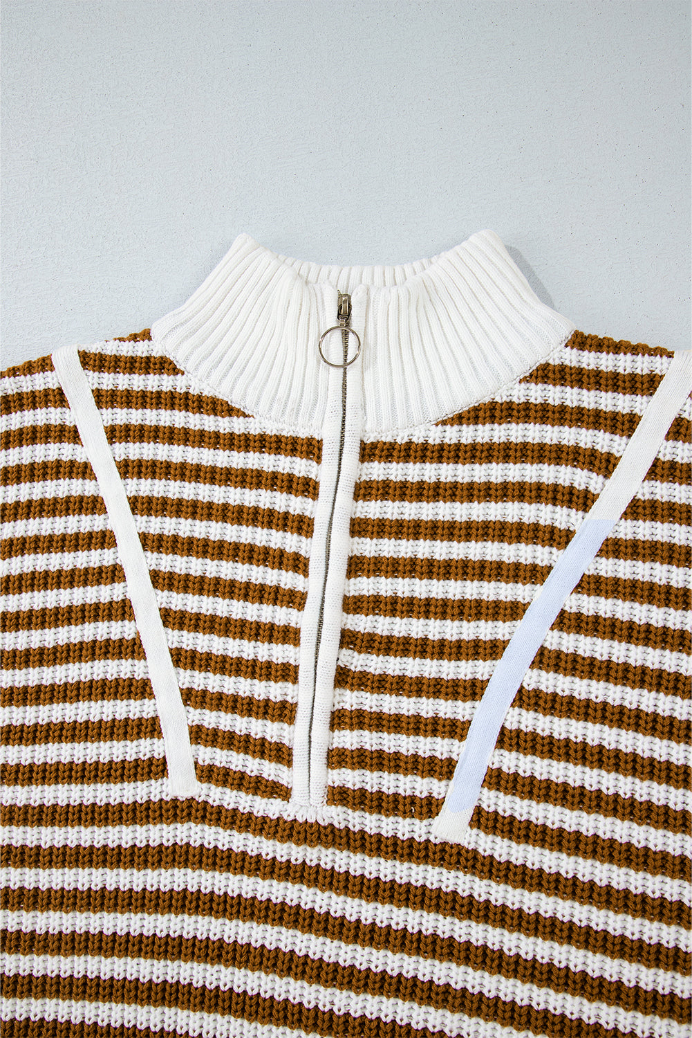 Stripe Half-Zip Sweater