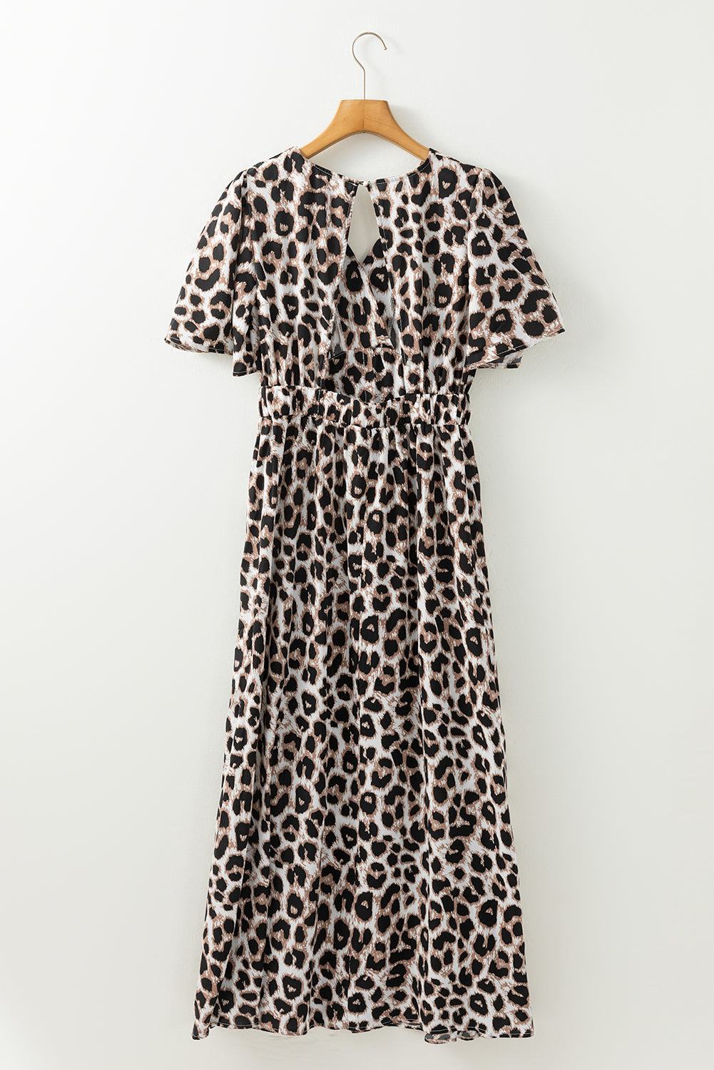 Khaki Leopard Maxi Dress