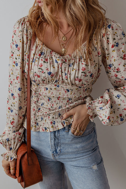 Boho Floral Blouse