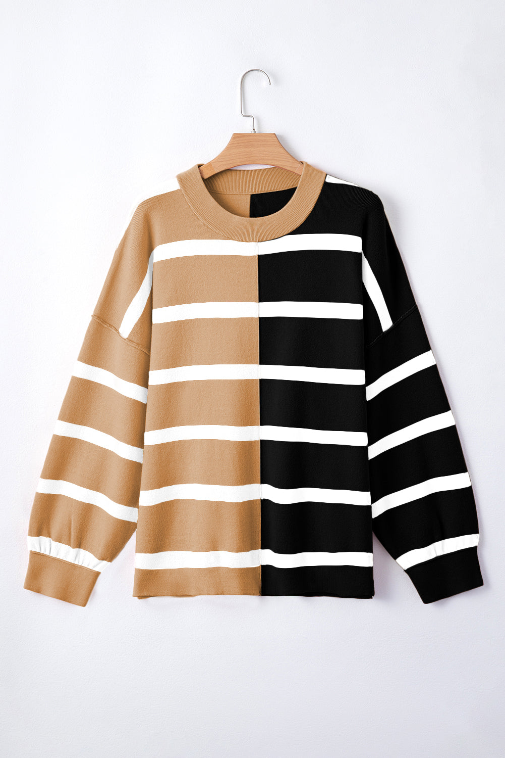 Color Block Oversized Sweater