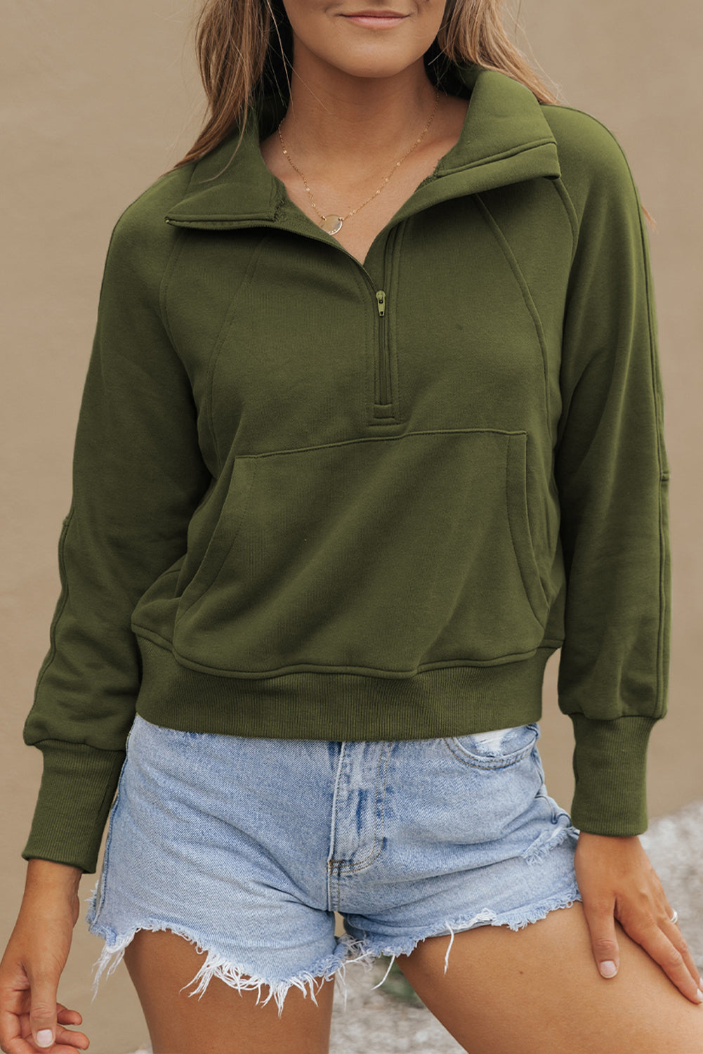 Fleece Half-Zip Sweatshirt