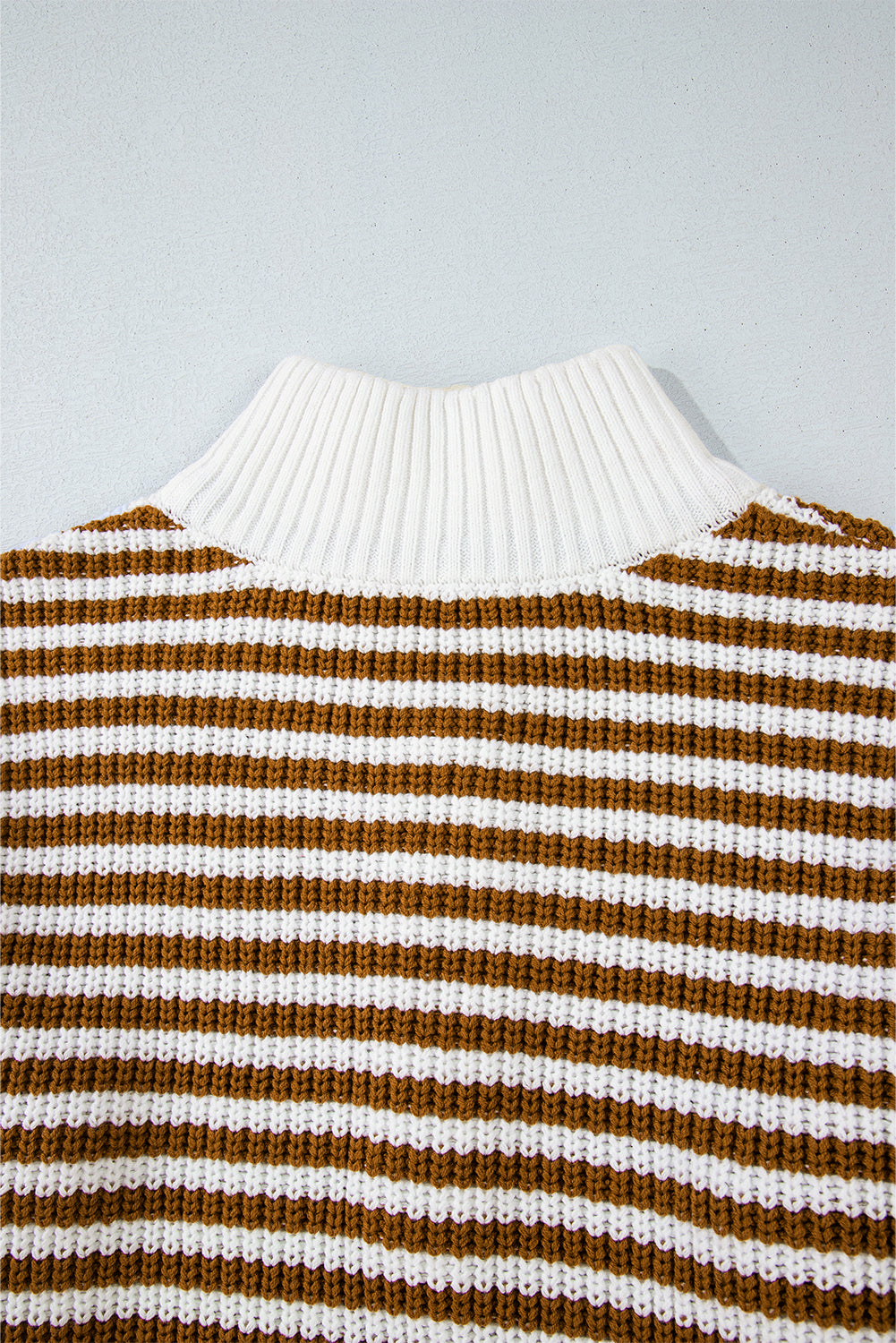 Stripe Half-Zip Sweater