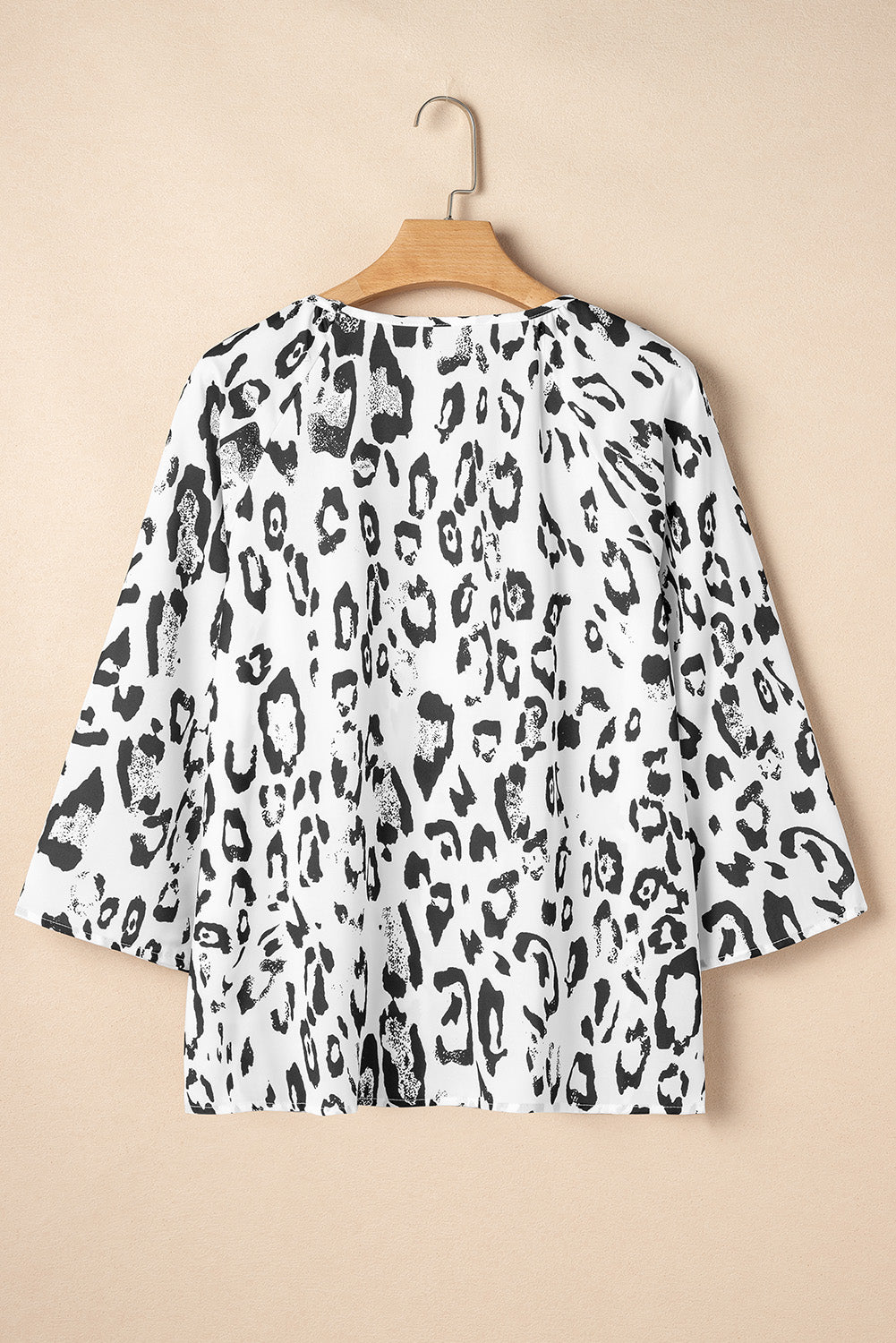 Leopard Ruched Blouse