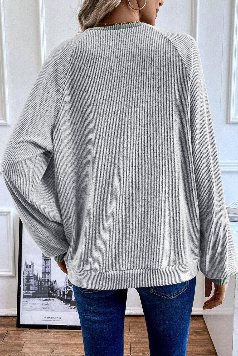 Ribbed Long Sleeve Top