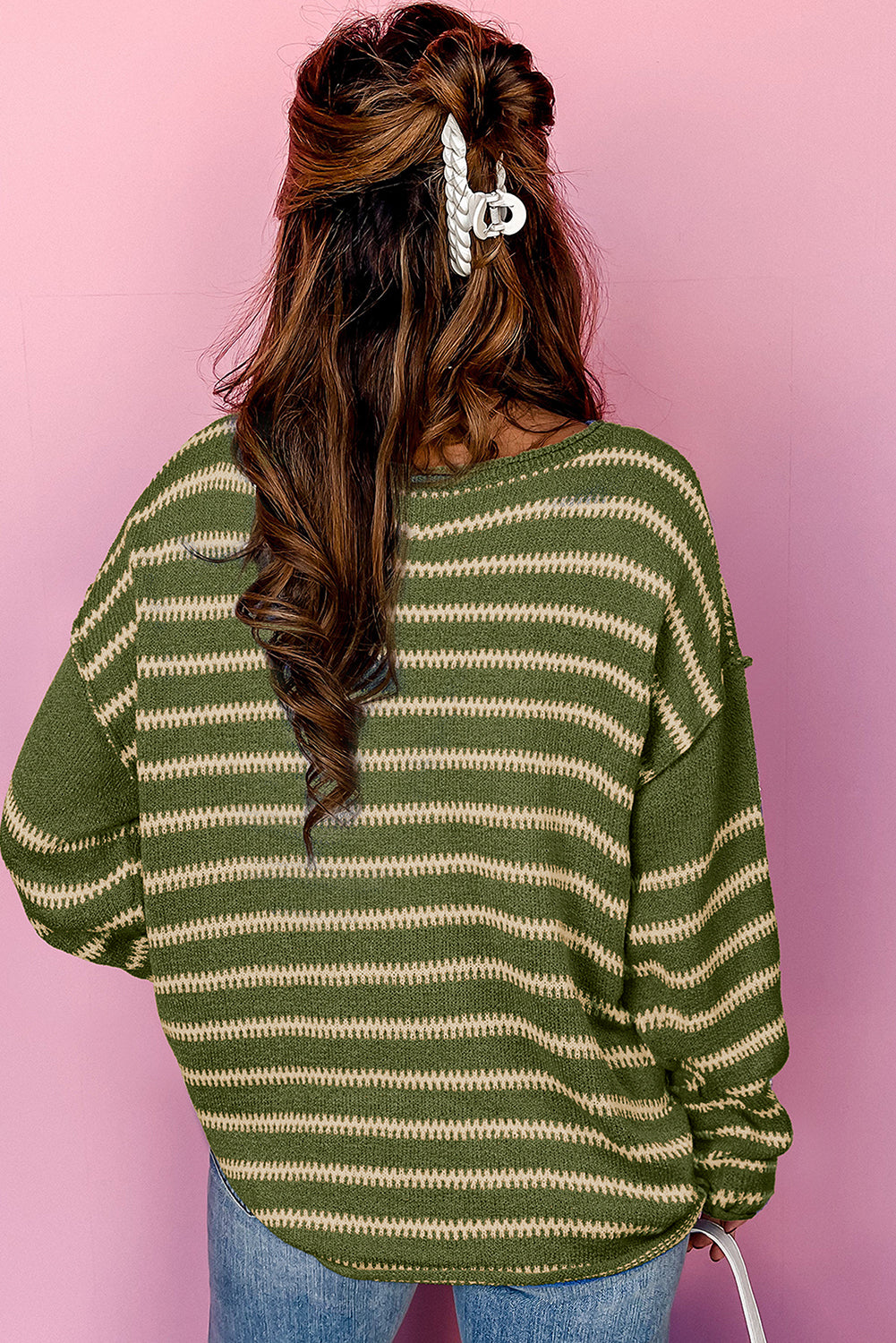 Stripe Casual Sweater