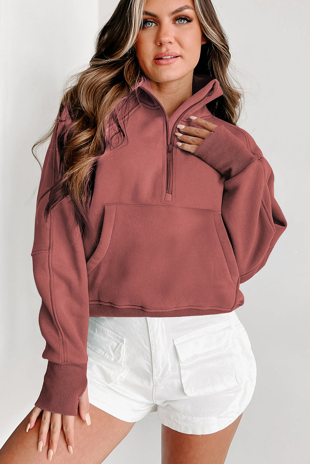 Fleece Half-zip Sweatshirt