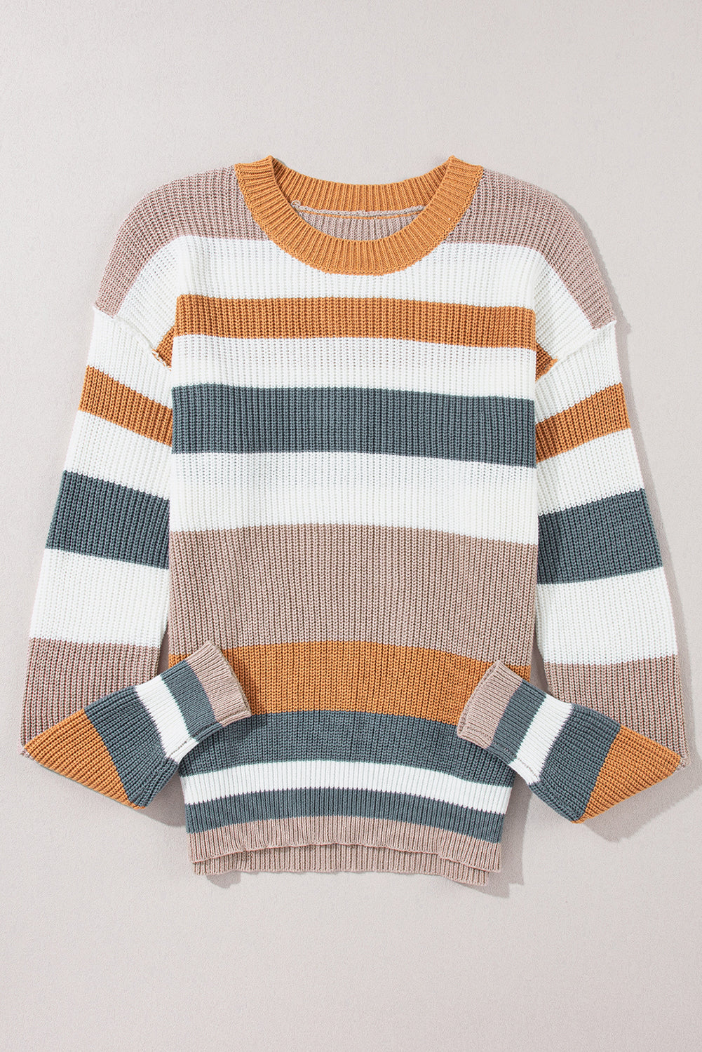 Classic Colorblock Knit Sweater