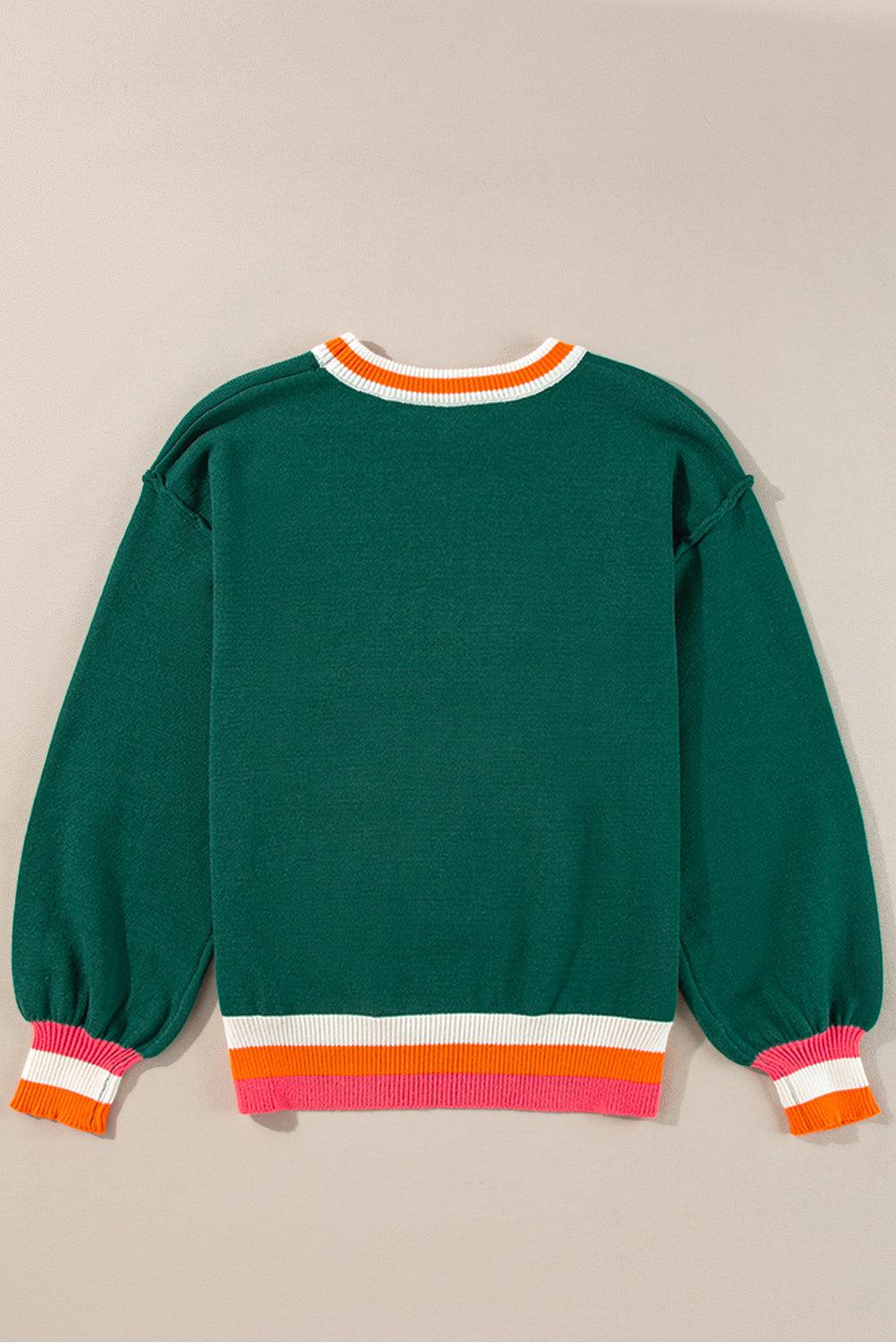 Color Block Striped Sweater