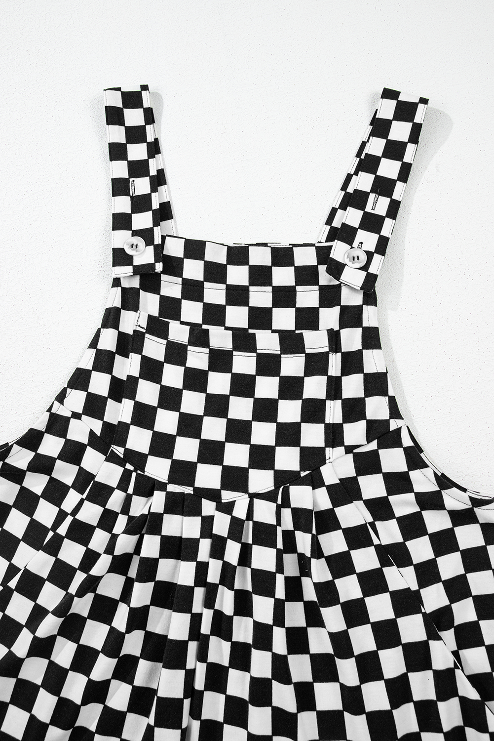 Checkered Wide Leg Jumpsuit