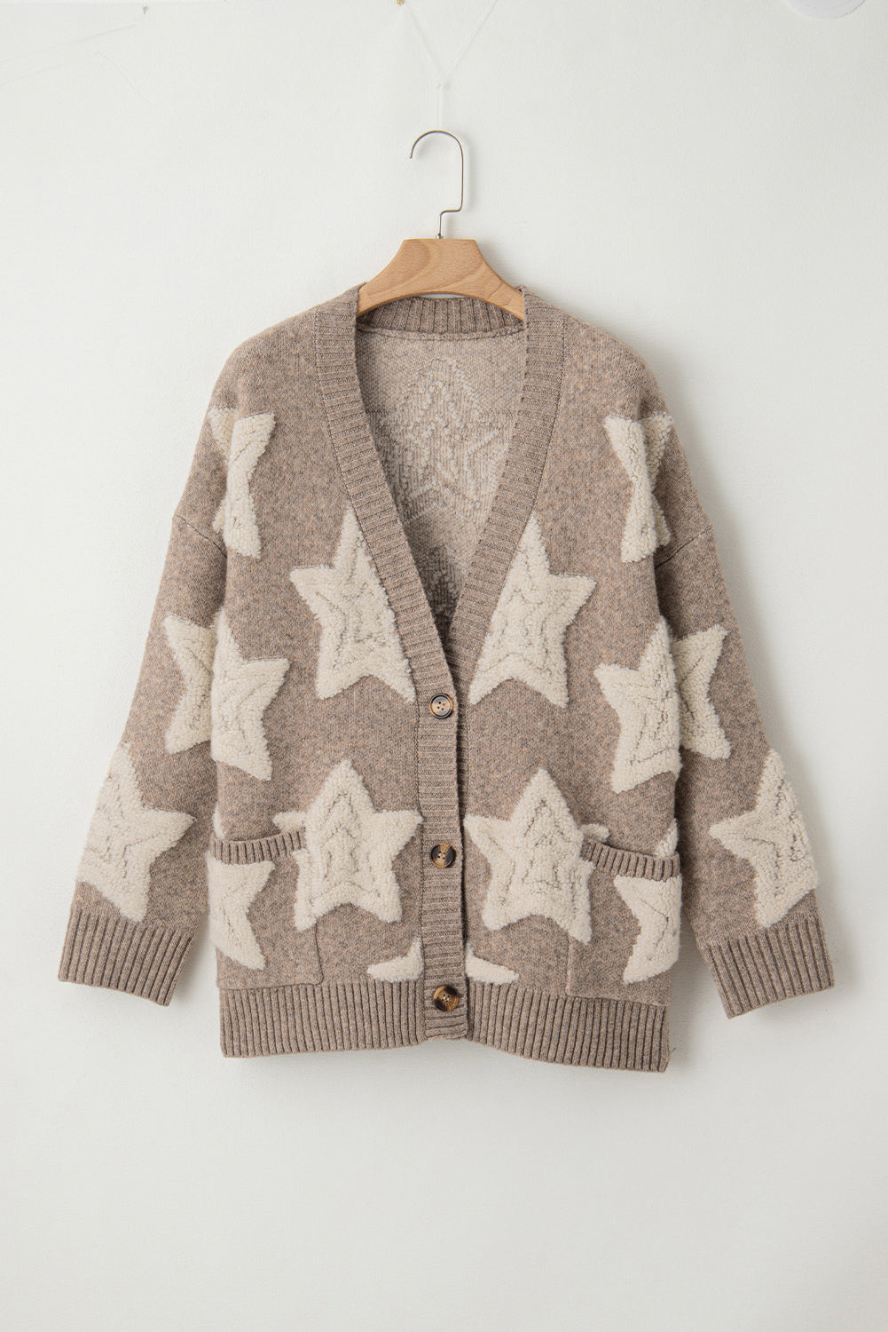 Sherpa Star Textured Cardigan