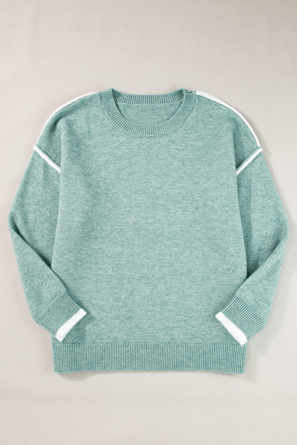 Color Block Crewneck Sweater