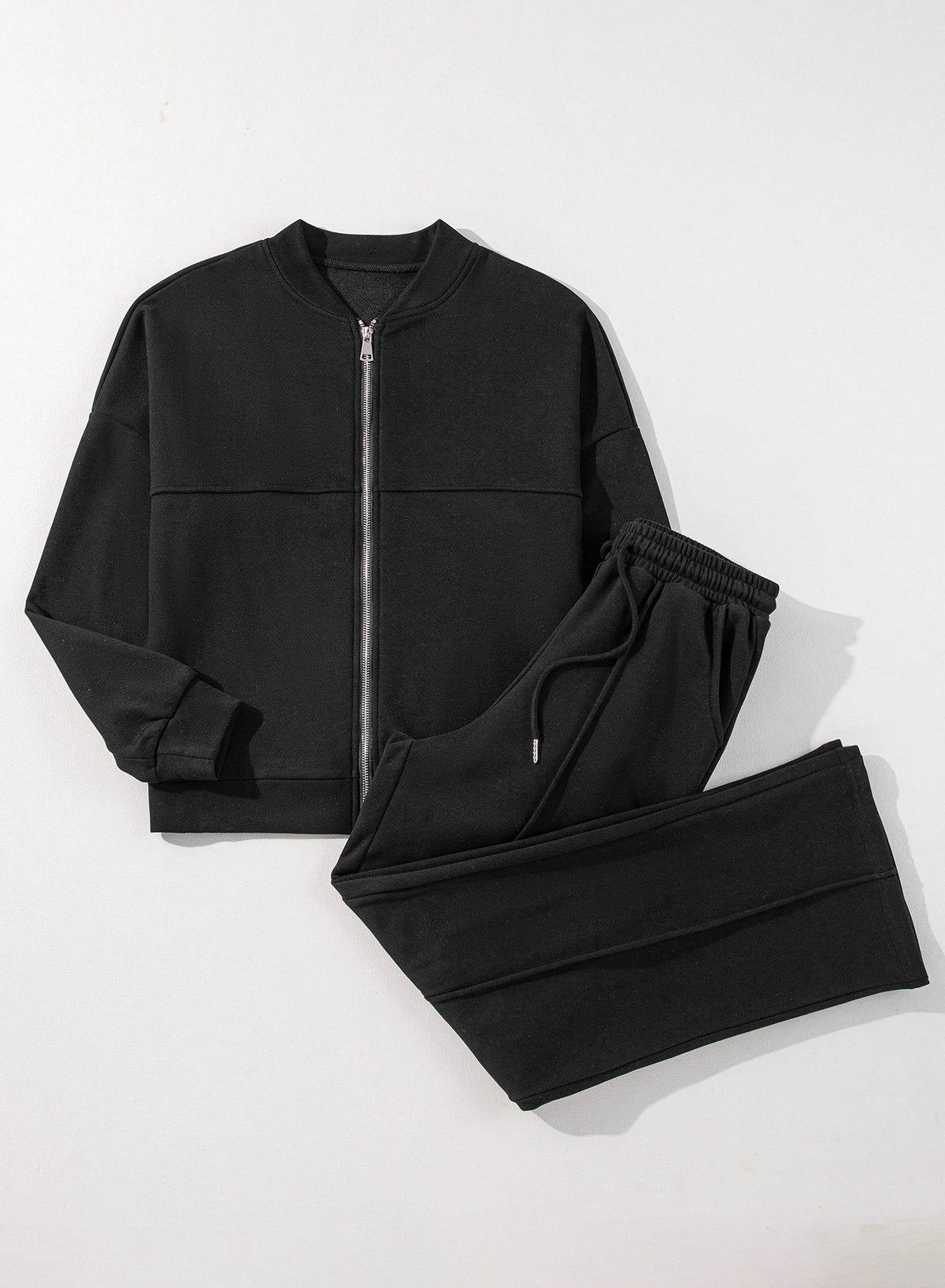 Zipper Jacket and Drawstring Set