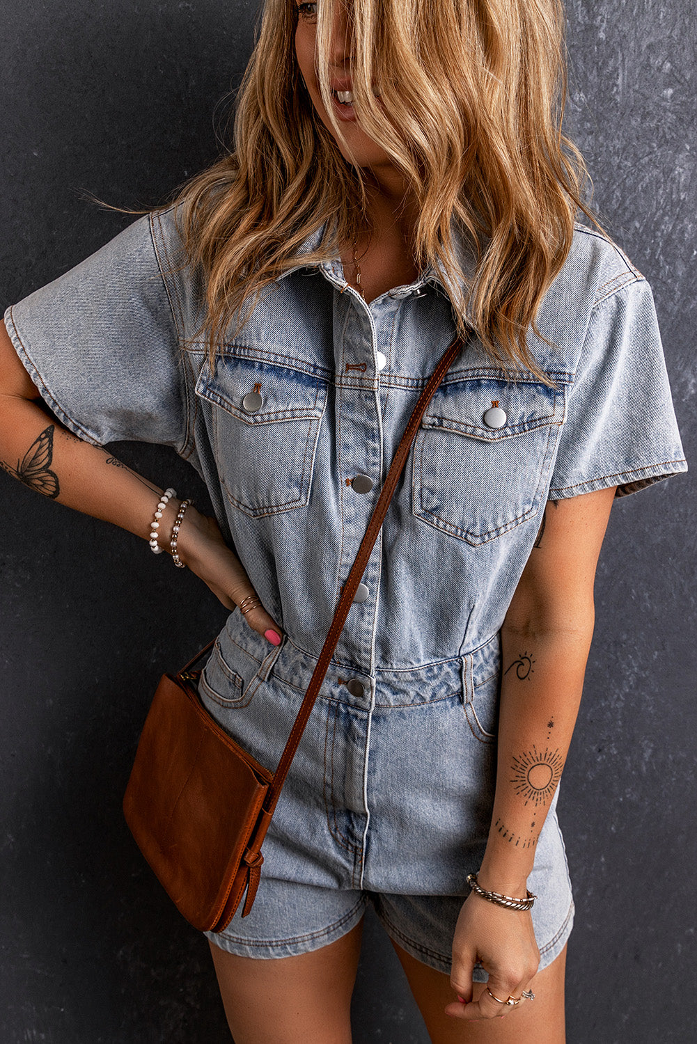 Vintage Denim Romper