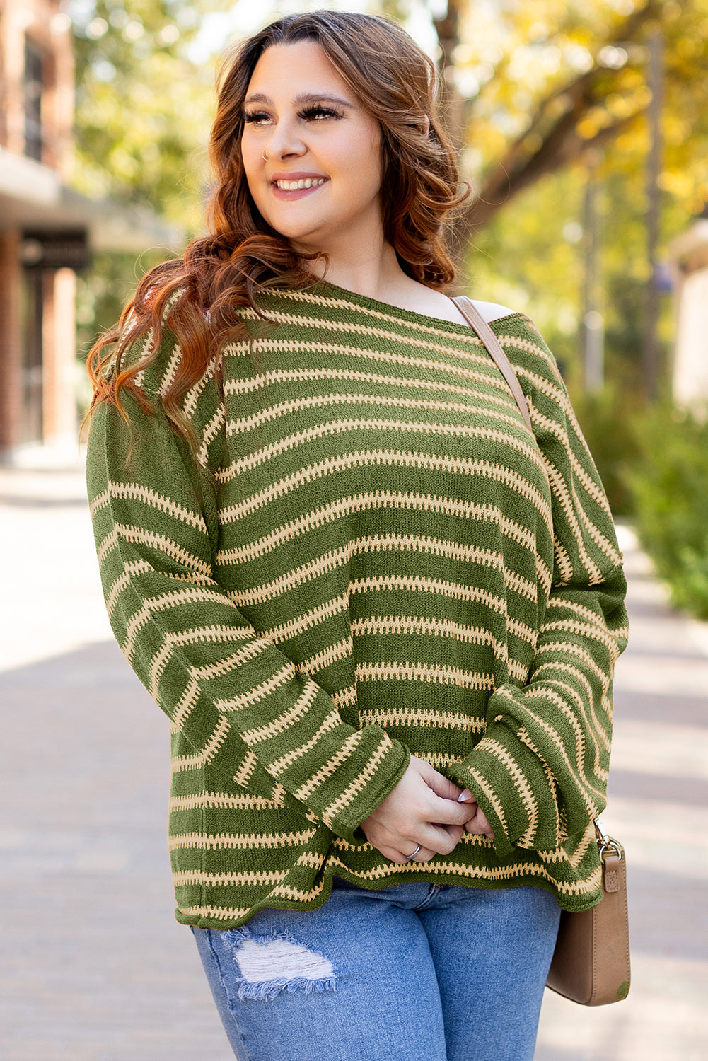 Stripe Casual Sweater