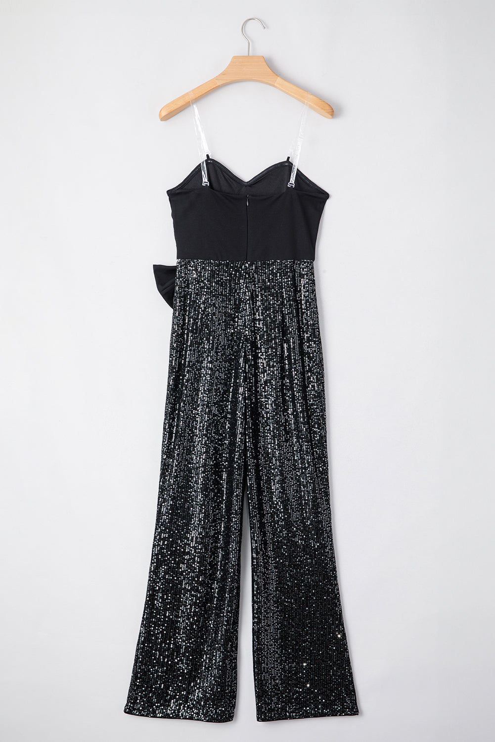 Sequined Waist Knot Jumpsuit