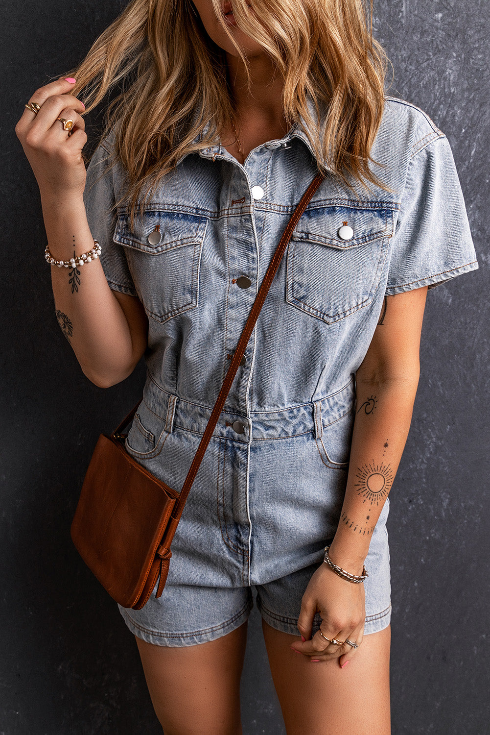 Vintage Denim Romper