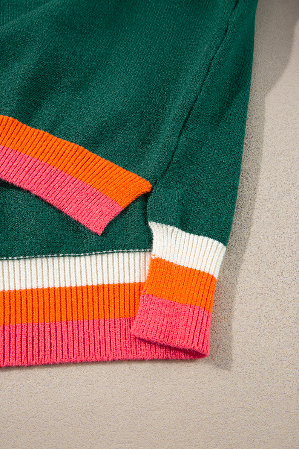 Color Block Striped Sweater