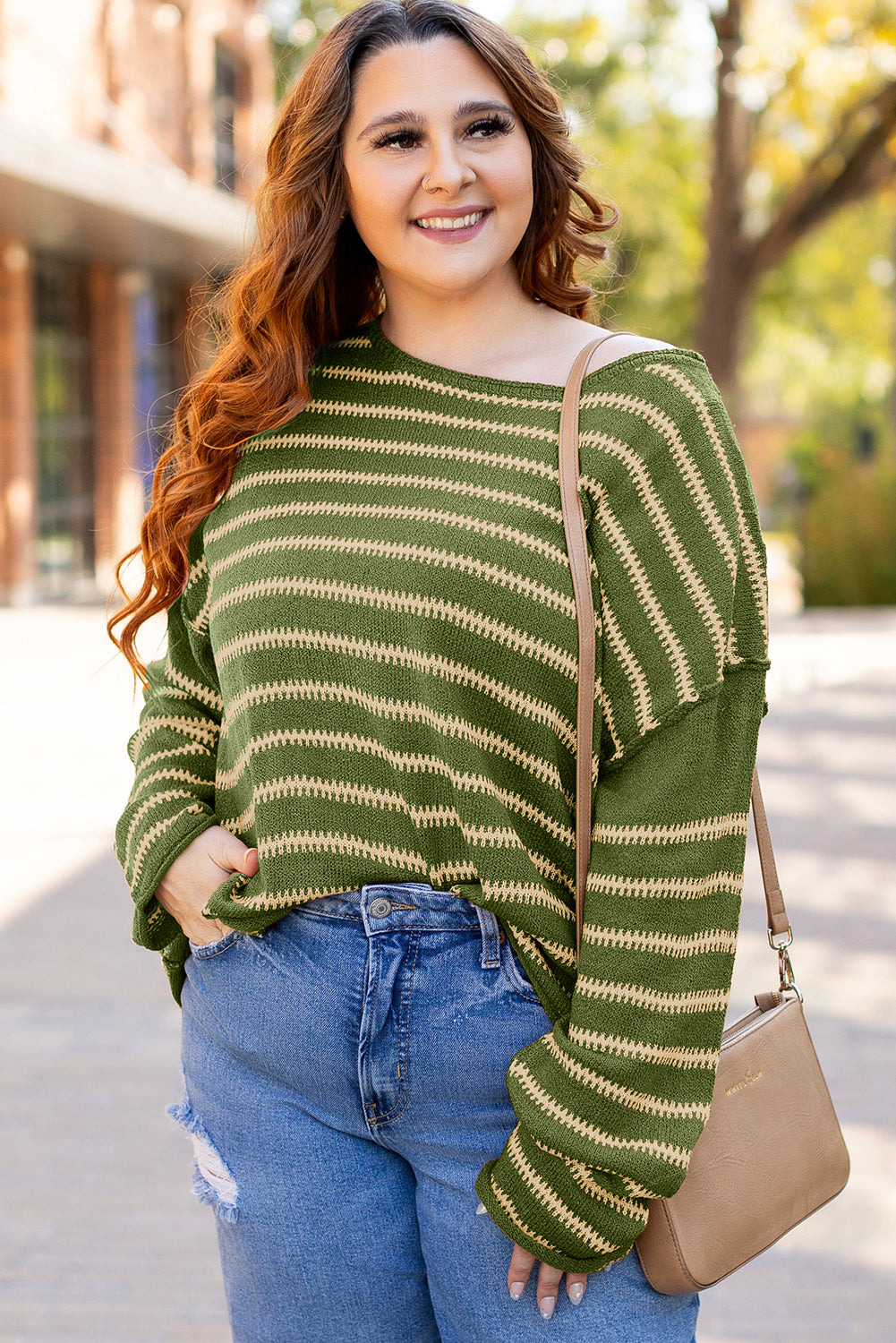 Stripe Casual Sweater