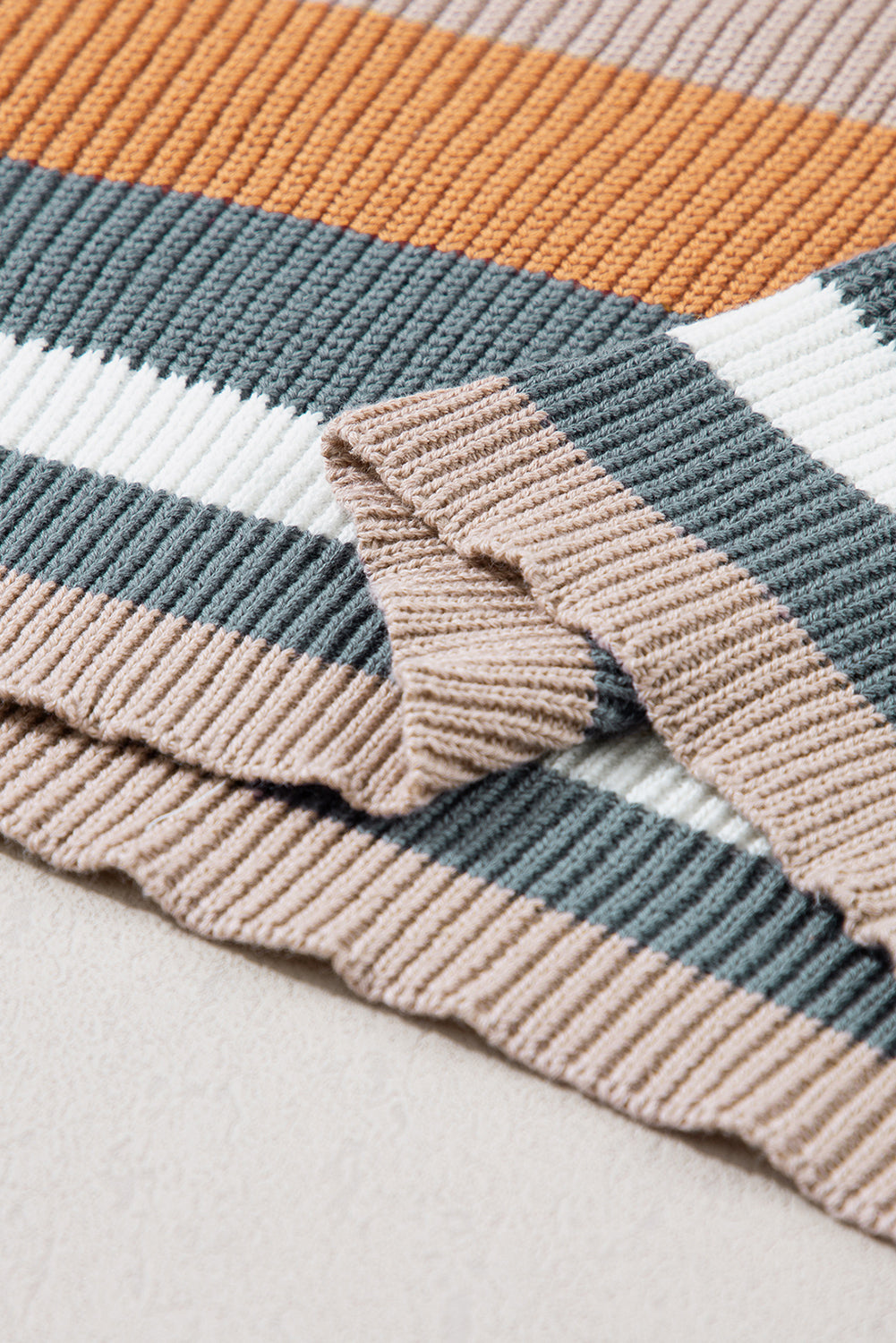 Classic Colorblock Knit Sweater