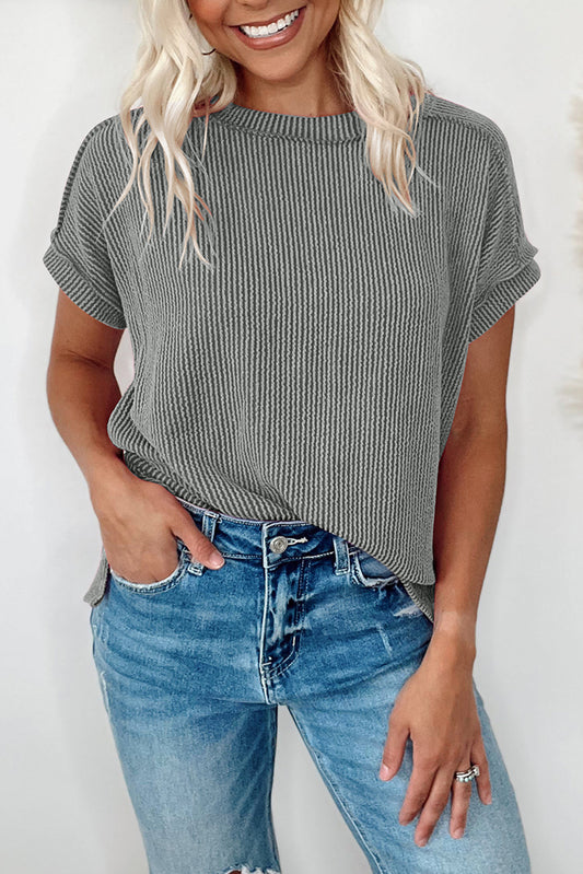 Textured Knit Tee