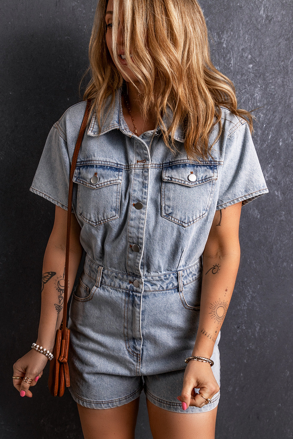 Vintage Denim Romper