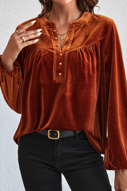 Beaded Velvet Top