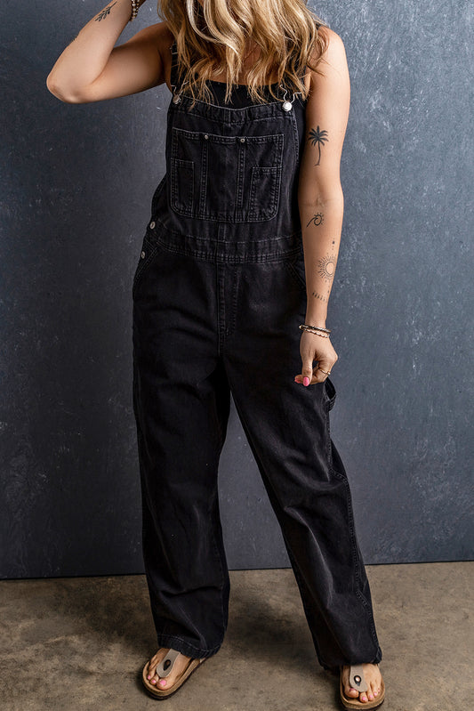 Buckle Denim Overalls