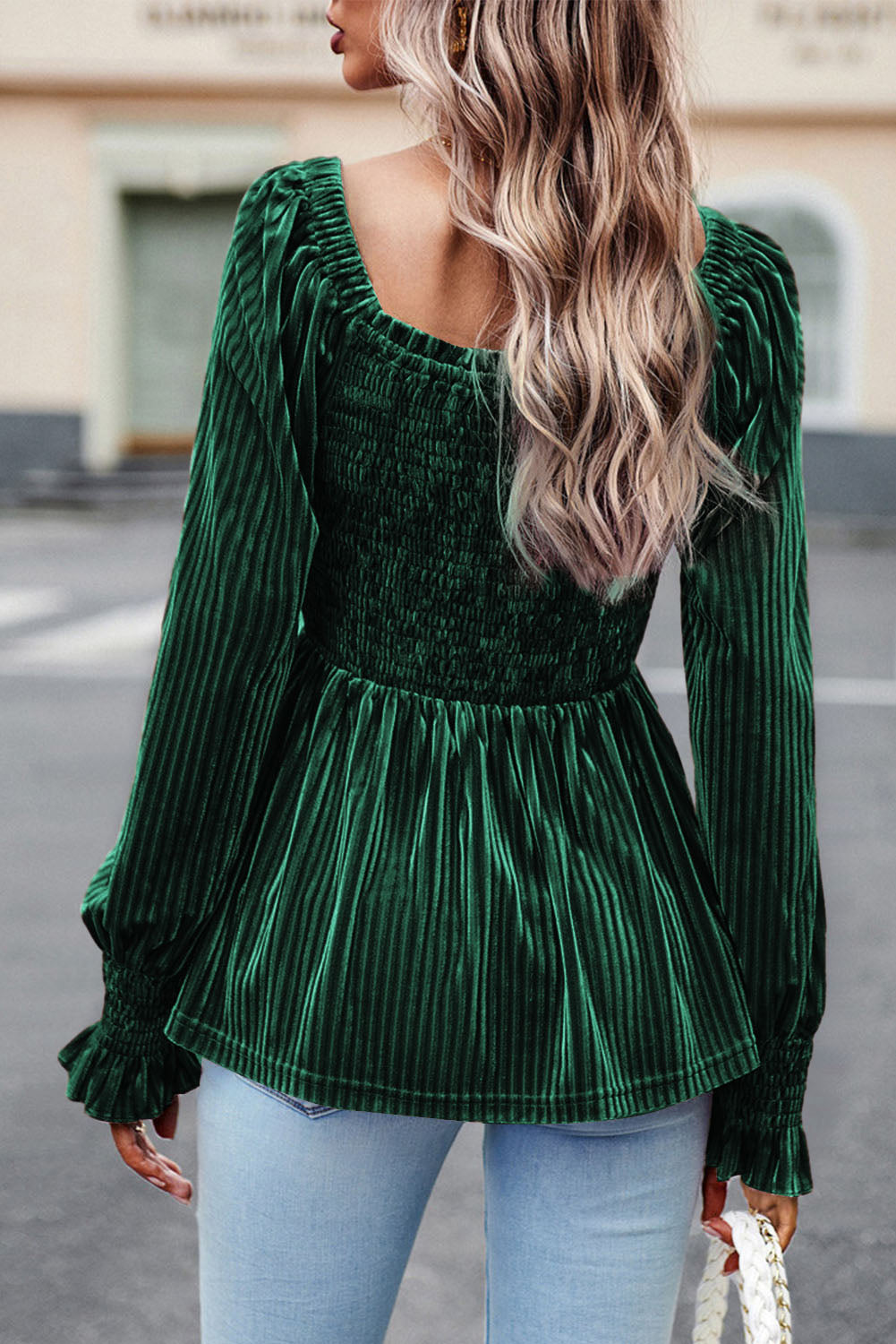 Velvet Babydoll Top