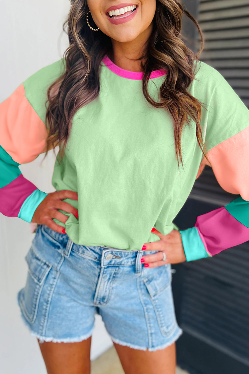 Color Block Patchwork Top