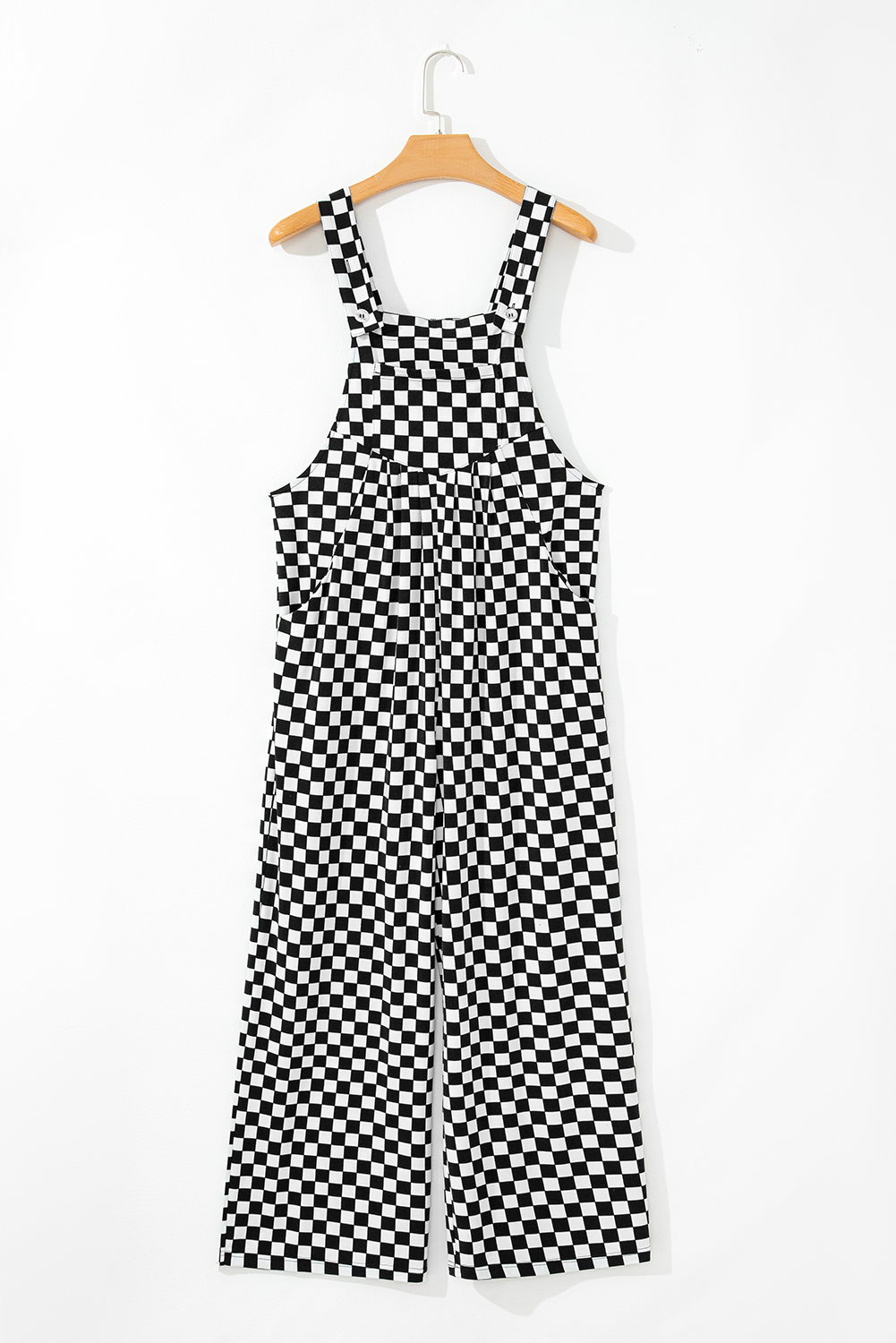 Checkered Wide Leg Jumpsuit