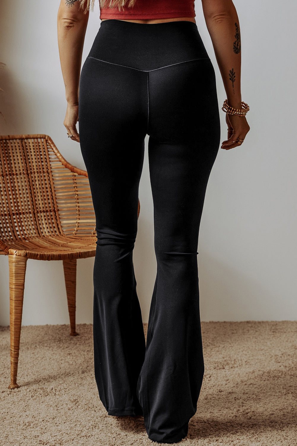 High Waist Flared Leggings