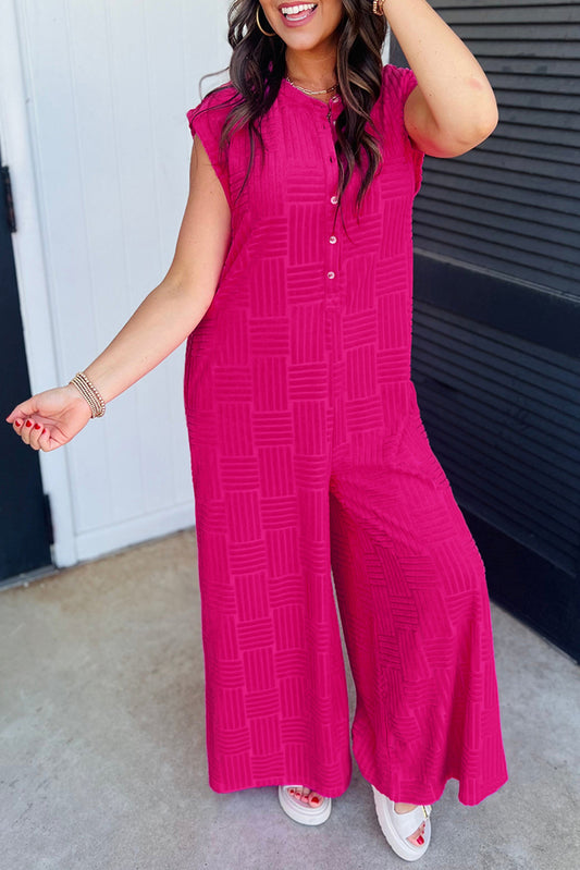 Terry Textured Jumpsuit