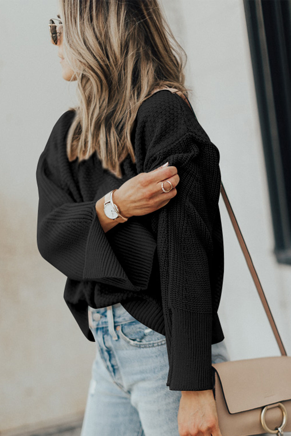 Textured Knit Sweater