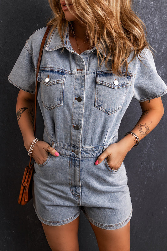 Vintage Denim Romper