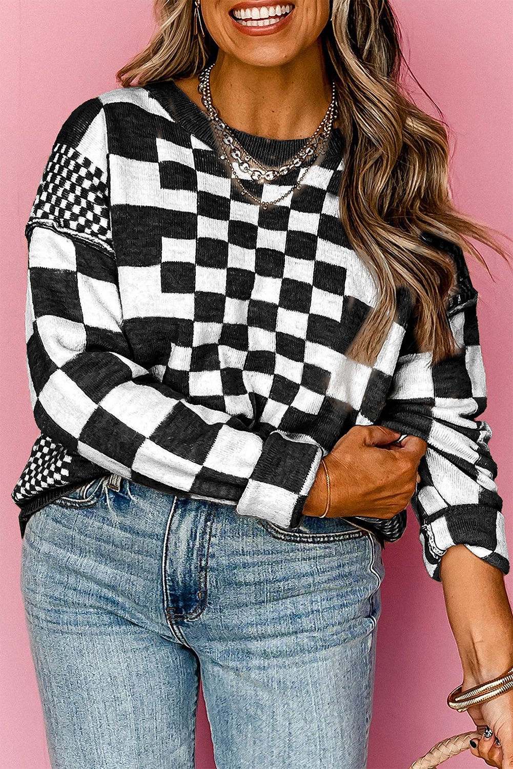 Checkered Sweater