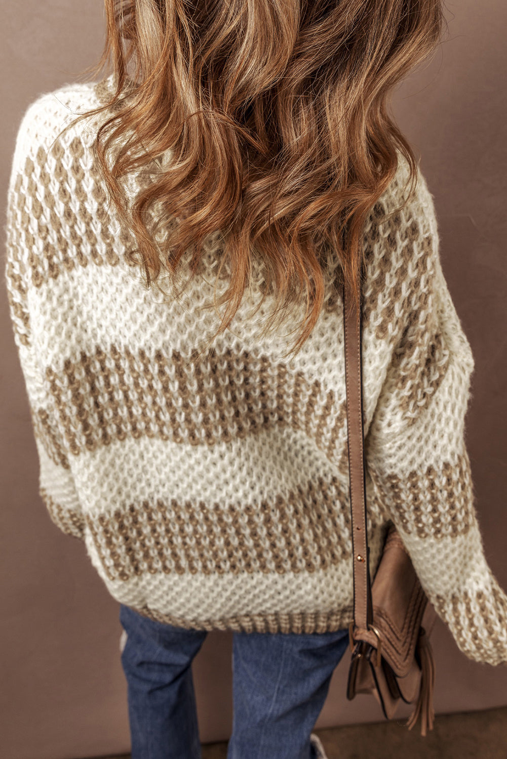 Pretty Brown Stripe Sweater