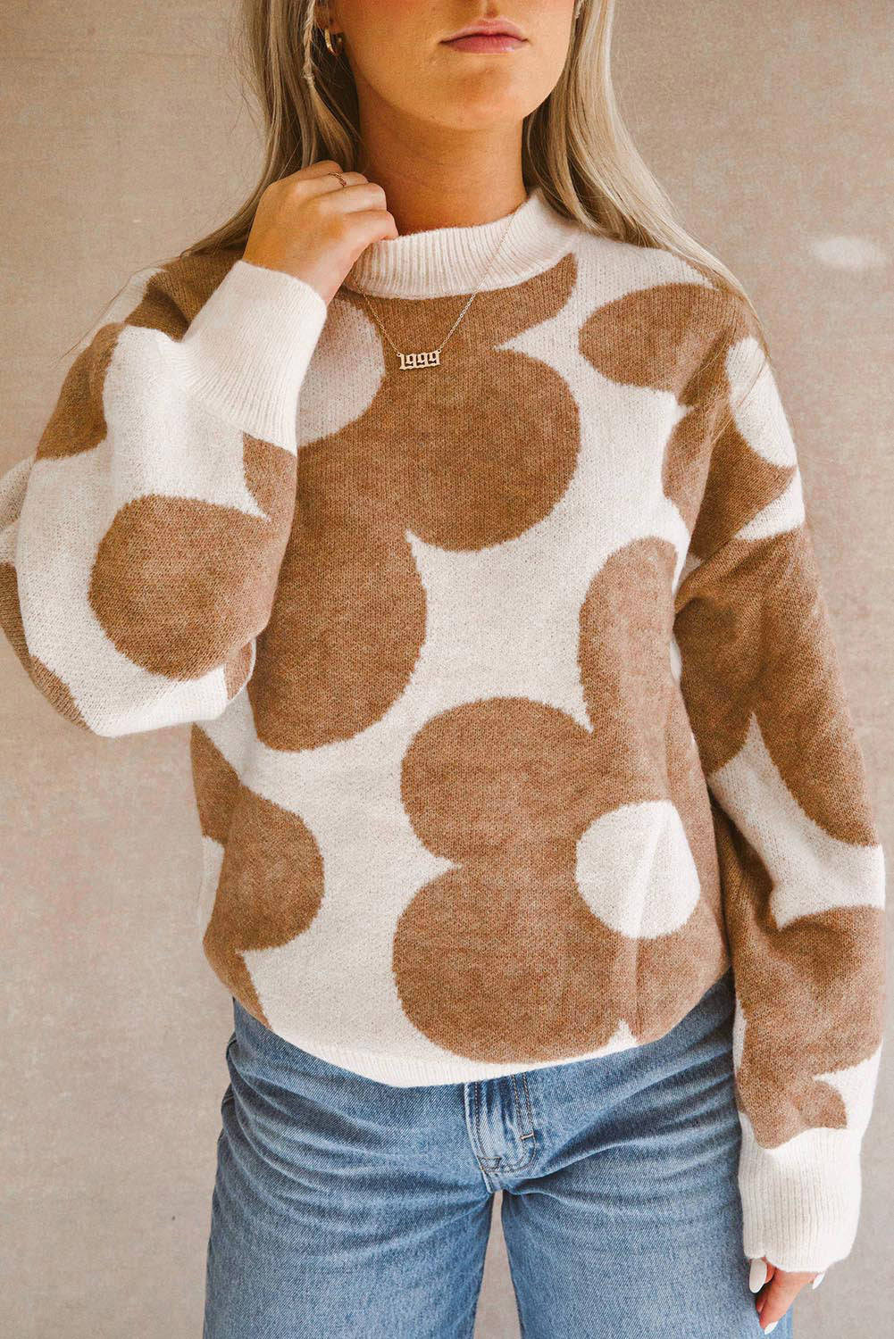 Flower Pattern Sweater