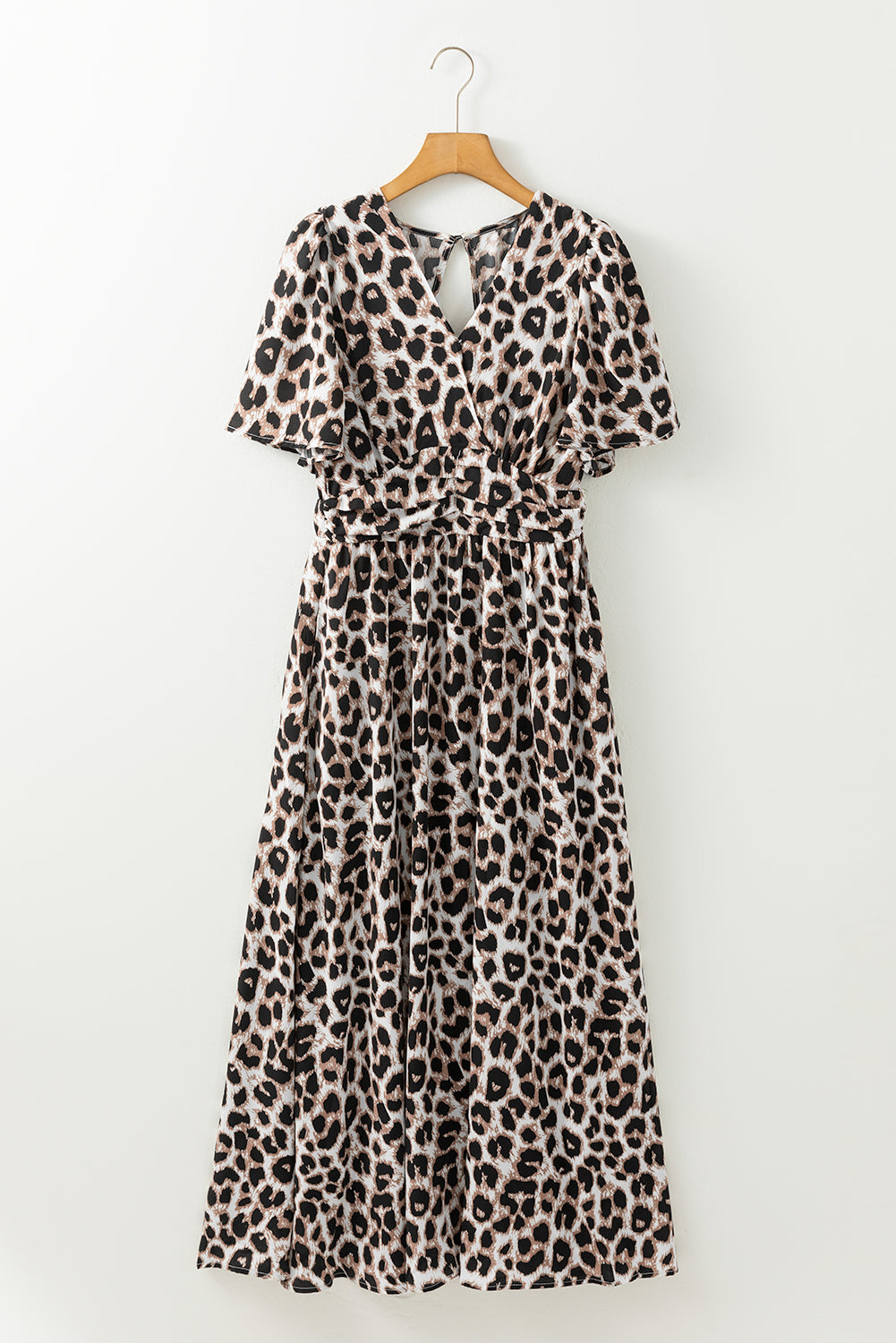 Khaki Leopard Maxi Dress