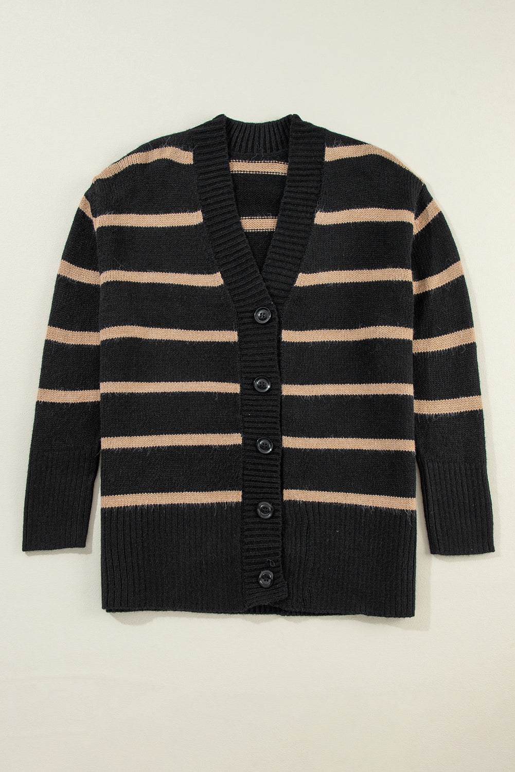 Striped Button Cardigan