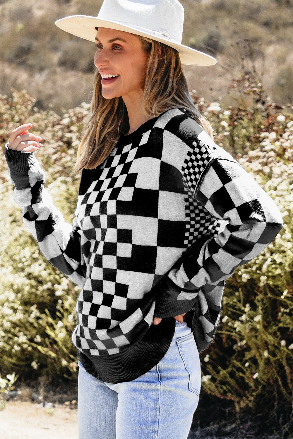 Checkered Sweater