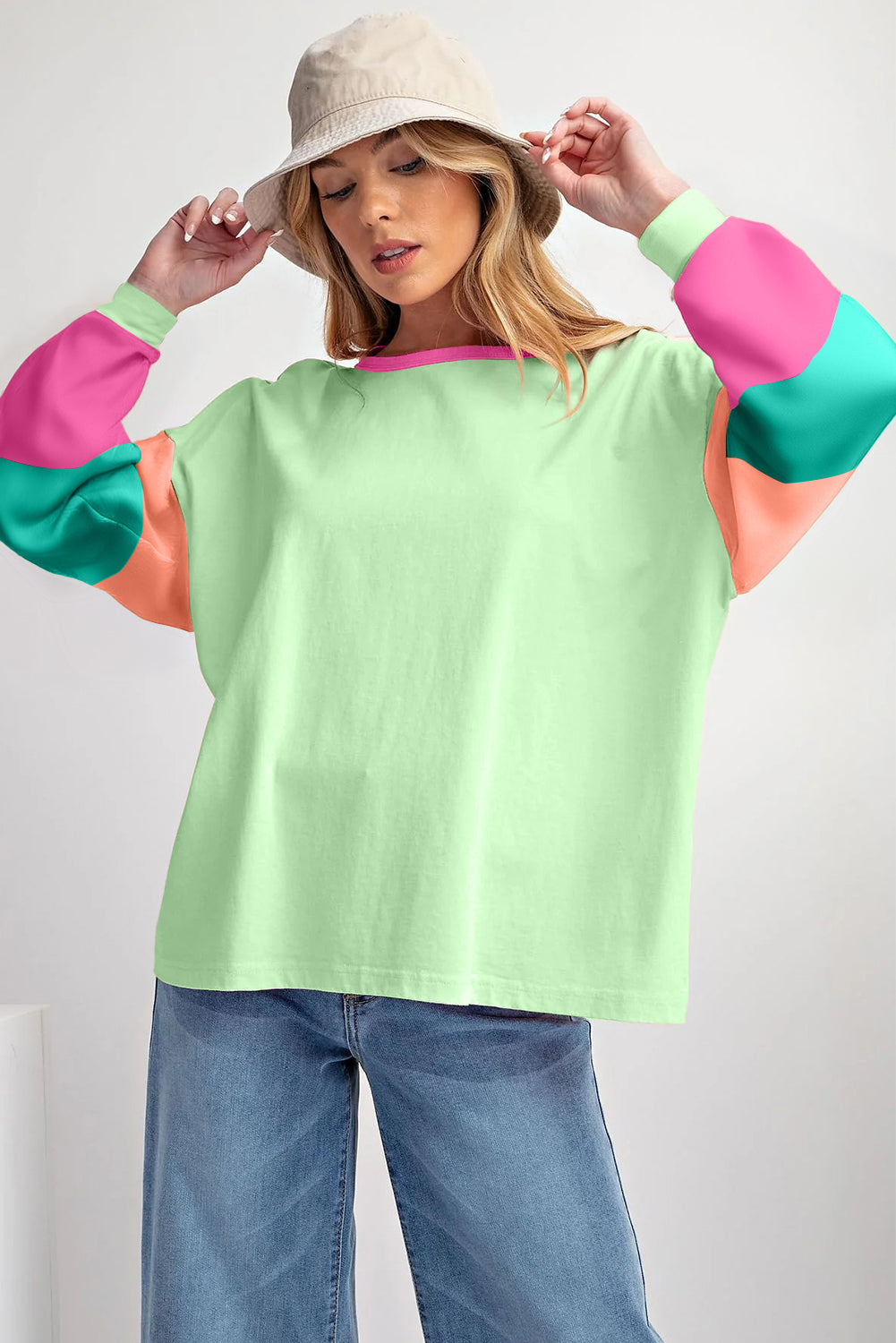 Color Block Patchwork Top