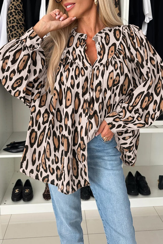 Oversized Leopard Shirt