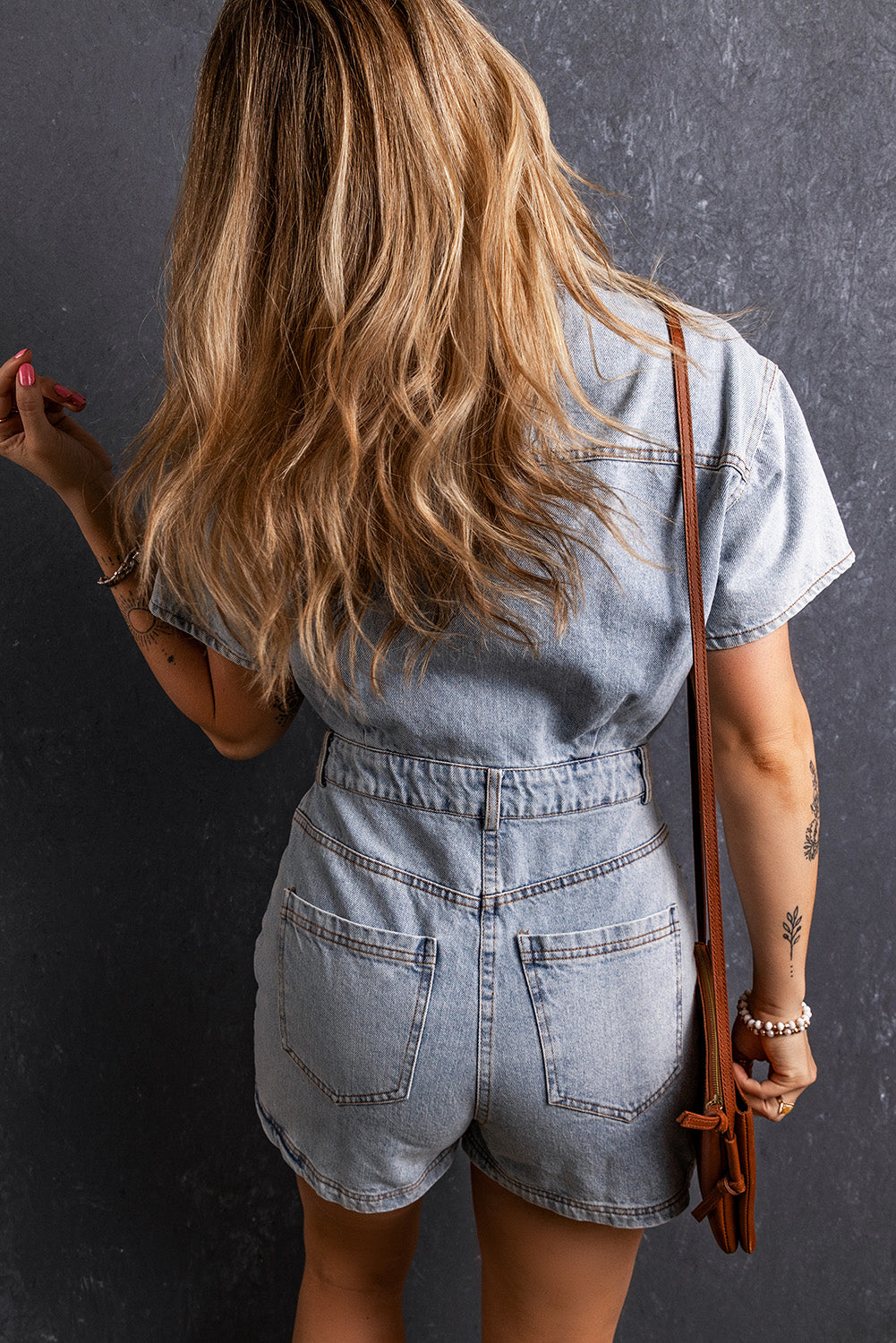 Vintage Denim Romper