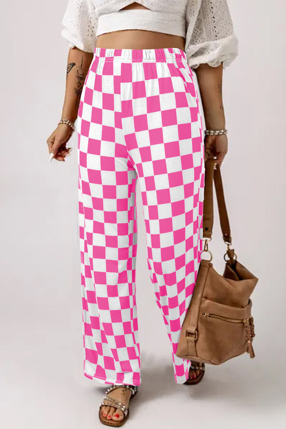 Bonbon Checkered Pants