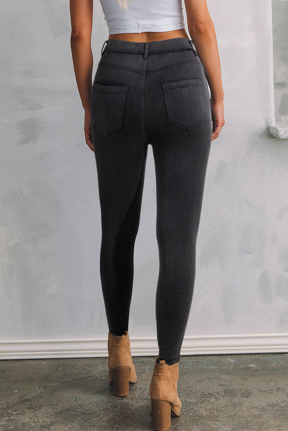 Skinny Fit High Waist Jeans