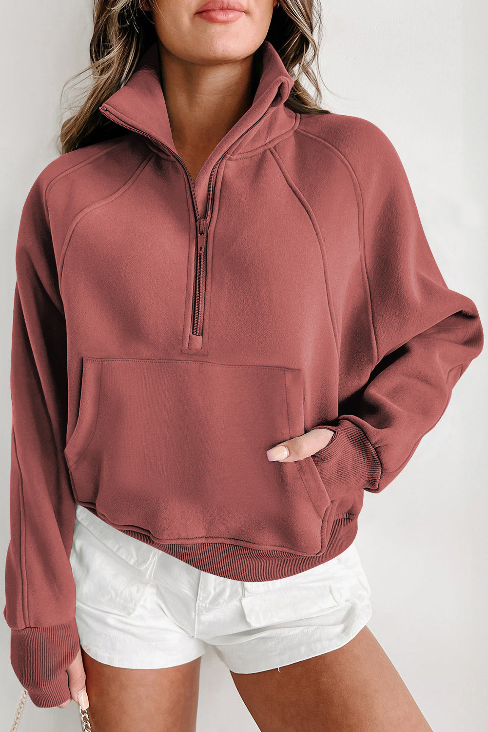 Fleece Half-zip Sweatshirt