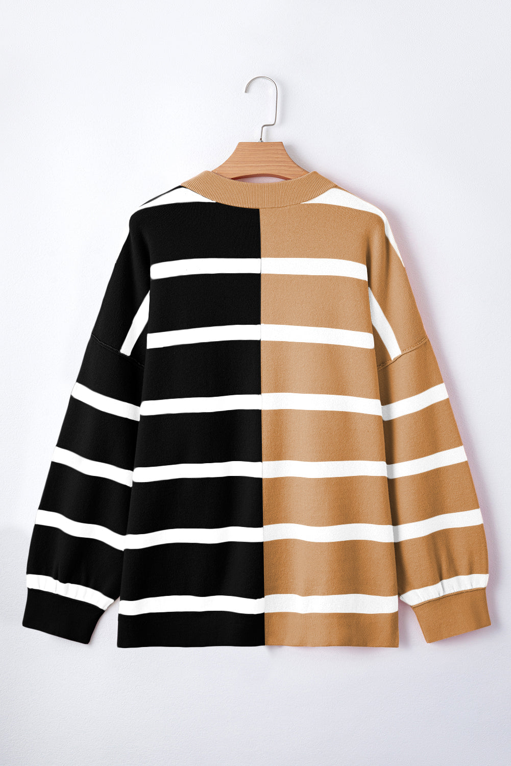 Color Block Oversized Sweater