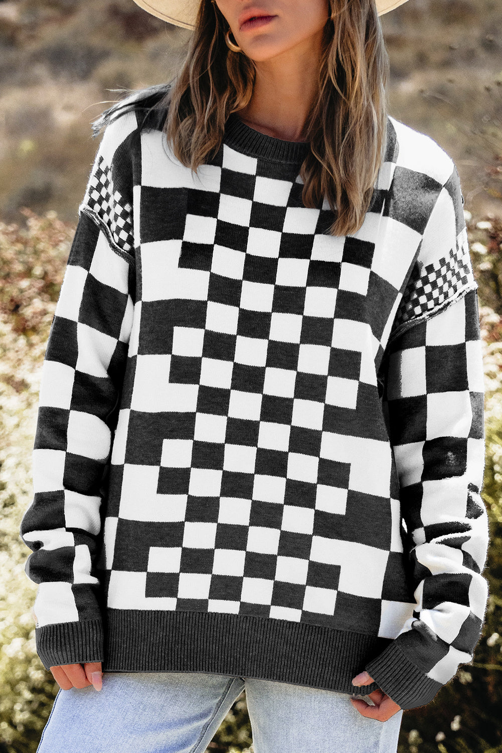 Checkered Sweater