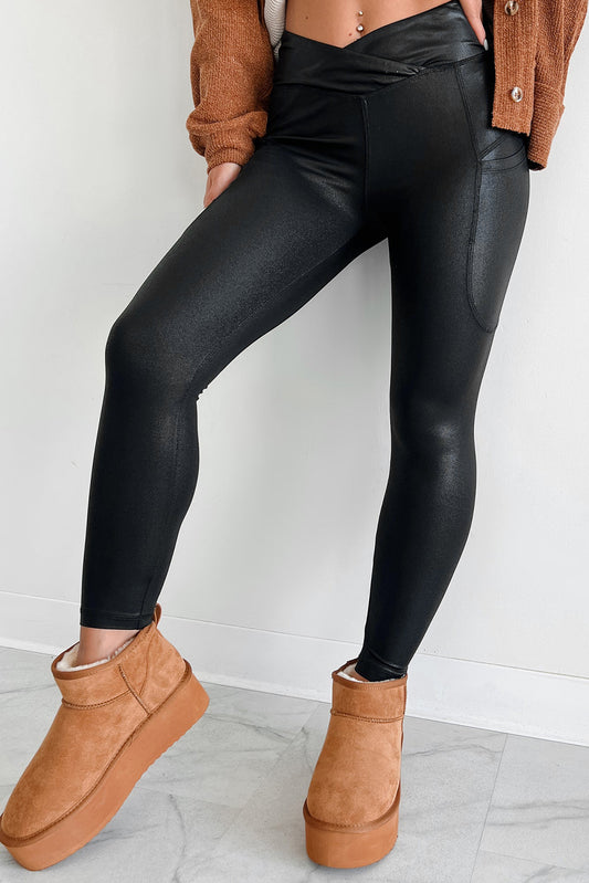 High Waist Pocketed Leggings