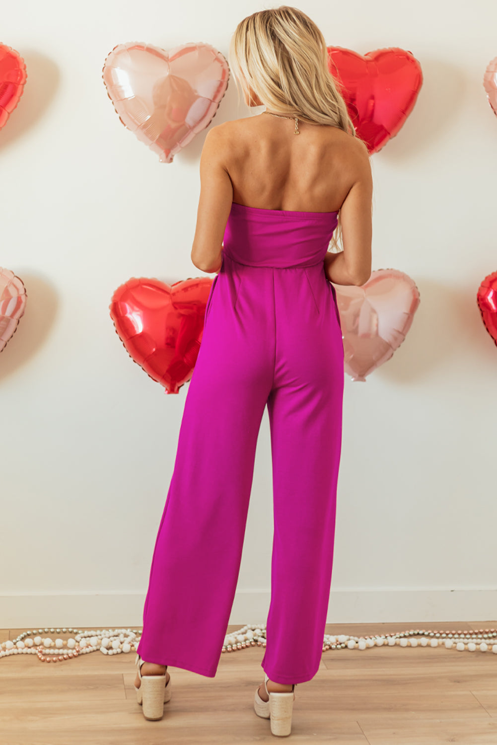 Bowknot Strapless Jumpsuit